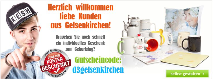 Gutscheincode für Kunden aus Gelsenkirchen - Spare die Versandkosten! Gutscheincode für Kunden aus Gelsenkirchen - Spare die Versandkosten!