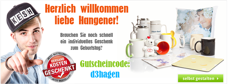 Gutscheincode für Kunden aus Hagen - Spare die Versandkosten! Gutscheincode für Kunden aus Hagen - Spare die Versandkosten!