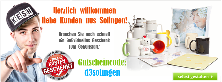 Gutscheincode für Kunden aus Solingen - Spare die Versandkosten! Gutscheincode für Kunden aus Solingen - Spare die Versandkosten!